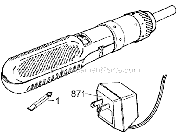 Page A Diagram and Parts List for 9076 Type 3 Black and Decker Electric Drill